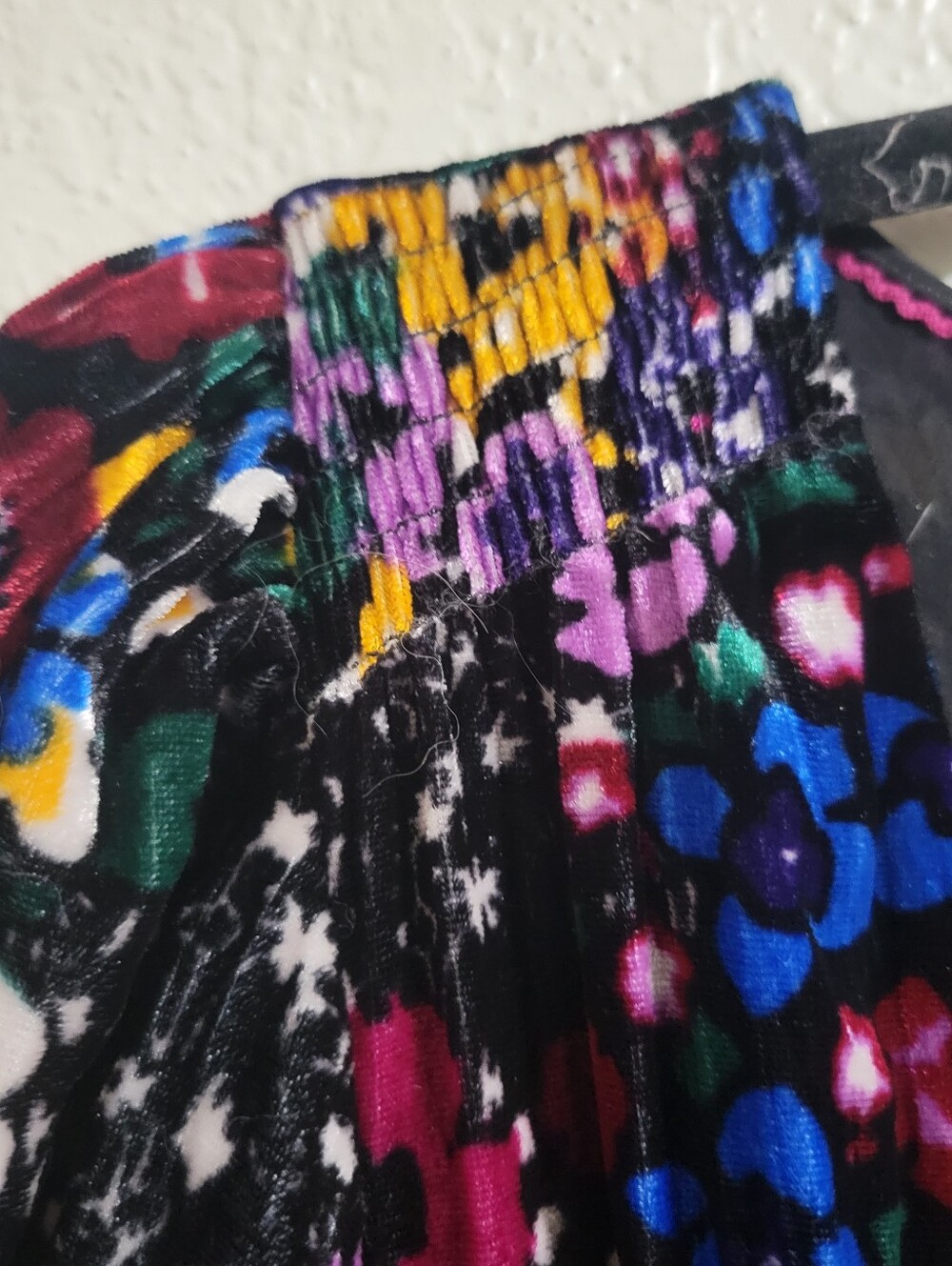 Anthropologie Francie Floral Velvet Mini Dress Size 2 Minor Flaw Multi-Color - Picture 8 of 16